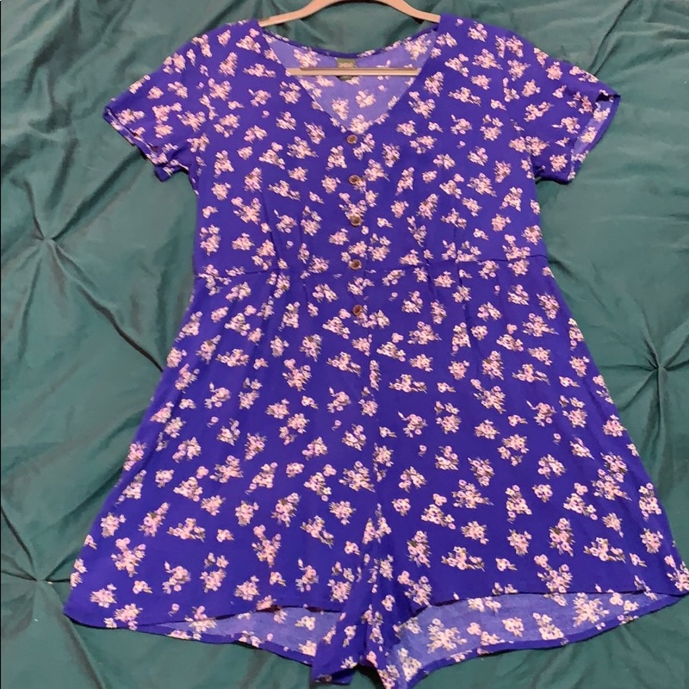 Wild Fable Blue Floral Romper